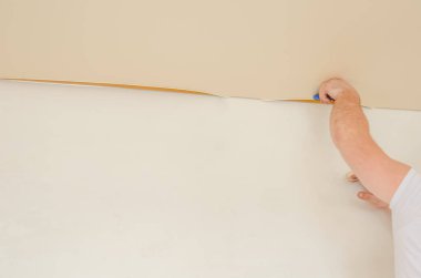 Tamirci gerilme tavanı kurulumunu yapar, kopyalama alanı