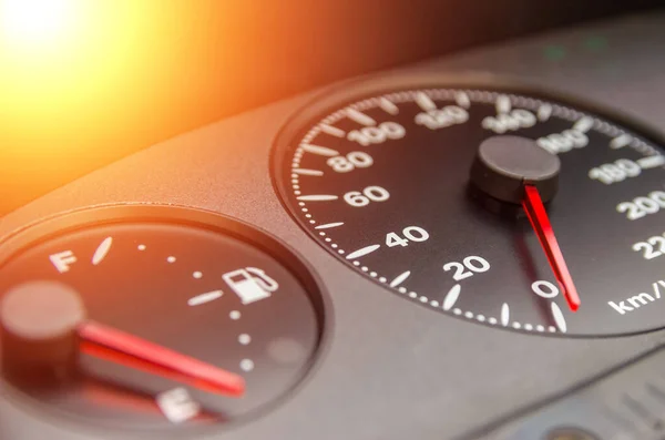 Close Shot Speedometer Car — Stock Photo, Image