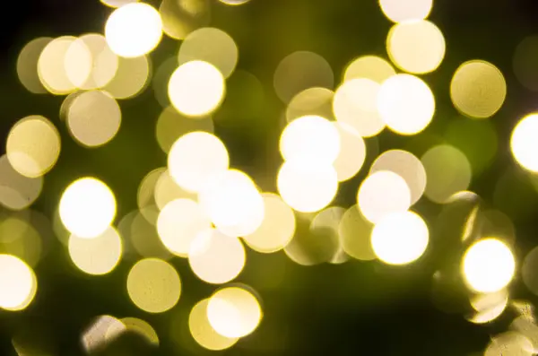 Yellowchristmas Luzes Defocus Fundo Natal — Fotografia de Stock