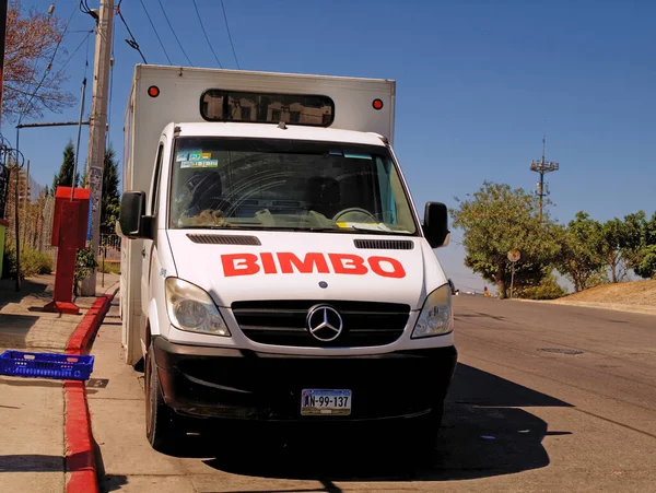 Tijuana Meksika Ağustos 2015 Bimbo Adlı Şirketin Ekmek Dağıtım Aracının — Stok fotoğraf