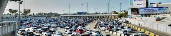 Tijuana México Setembro 2015 Trânsito Porto Entrada San Ysidro Entrando — Fotografia de Stock