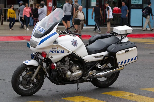 墨西哥蒂华纳 2017年10月20日 墨西哥警方的雅马哈900Cc摩托车停在路上 — 图库照片