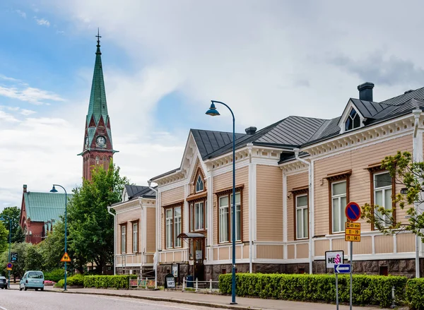 Kotka Town Finnország Augusztus 2018 Történelmi Városközpont — Stock Fotó