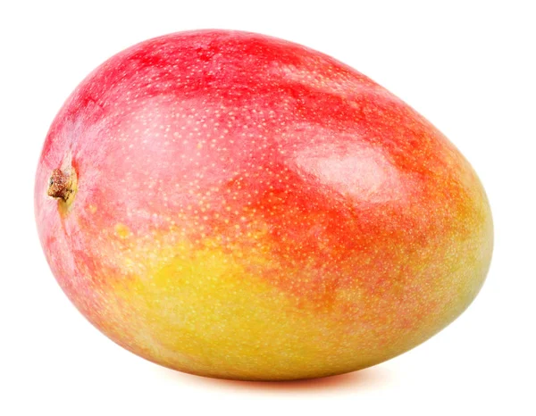 Izolované Mango Jedno Celé Mango Ovoce Izolované Bílém Pozadí Ořezovou — Stock fotografie