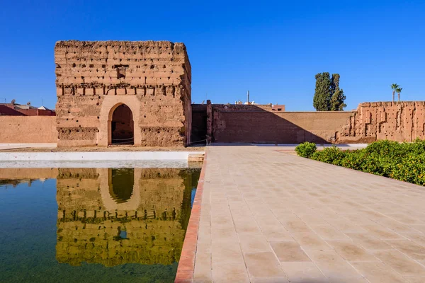 Marrakech Marruecos Diciembre 2018 Turismo Marruecos Palacio Badi Marrakech Medina — Foto de Stock