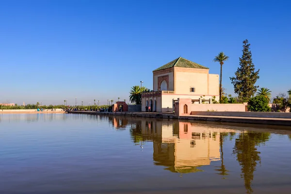 Marrakesch Marokko Dezember 2018 Besichtigung Marokkos Menara Gärten Sind Eine — Stockfoto