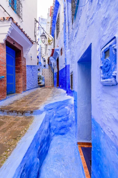 Visita Del Marocco Bella Medina Blu Della Città Chefchaouen Marocco — Foto Stock