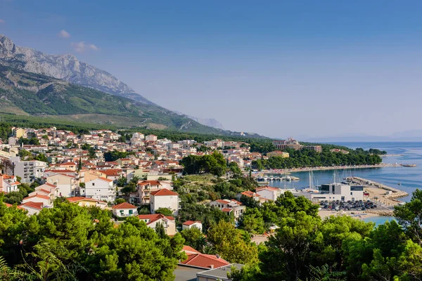 Baska Voda Ein Schönes Touristendorf Der Adriaküste Region Dalmatien Kroatien — Stockfoto