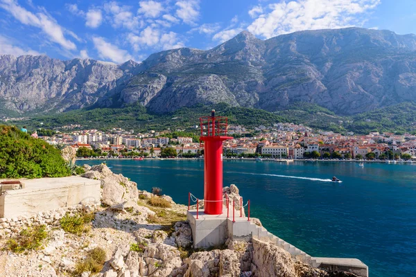 Makarska Cidade Região Dalmácia Croácia Setembro 2018 Paisagem Urbana Makarska — Fotografia de Stock