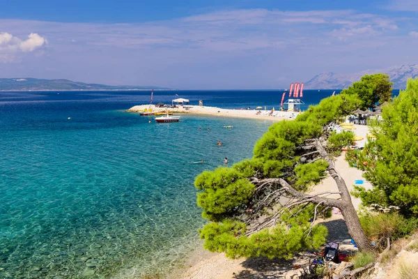 Makarska Region Dalmacja Chorwacja Września 2018 Malownicze Wybrzeże Adriatyku Publiczna — Zdjęcie stockowe