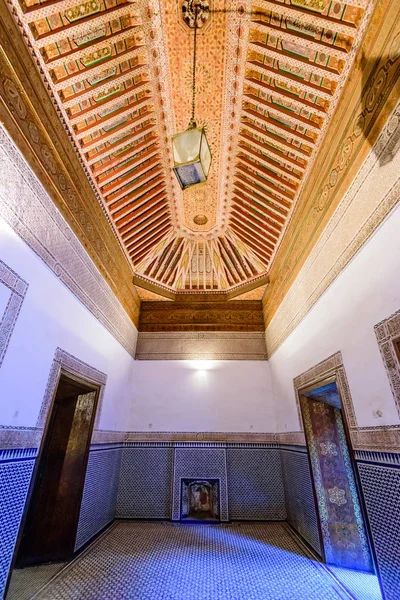 Marrakech Marrocos Dezembro 2018 Sightseeing Morocco Pátio Palácio Bahia Marrakech — Fotografia de Stock