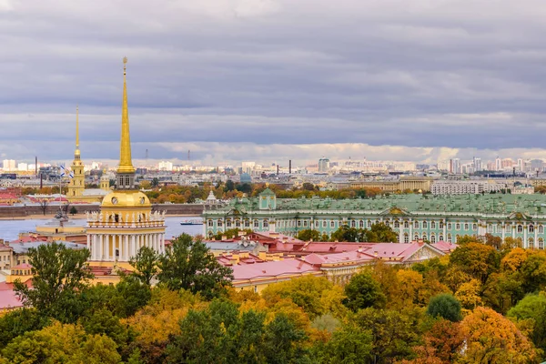 Αξιοθέατα Της Αγίας Πετρούπολης Ρωσία Φθινοπωρινή Εναέρια Θέα Της Αγίας — Φωτογραφία Αρχείου