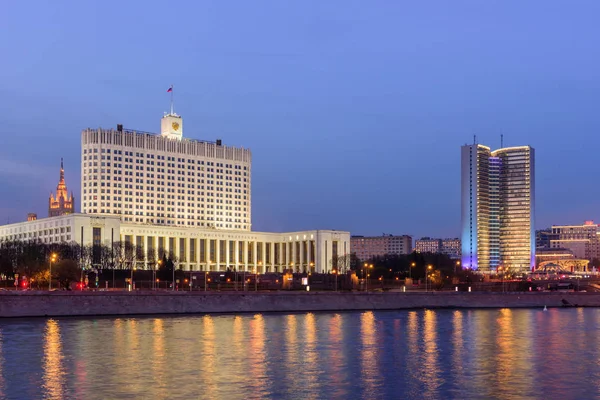 Moscou Rússia Abril 2018 Casa Governo Federação Russa Bela Vista — Fotografia de Stock