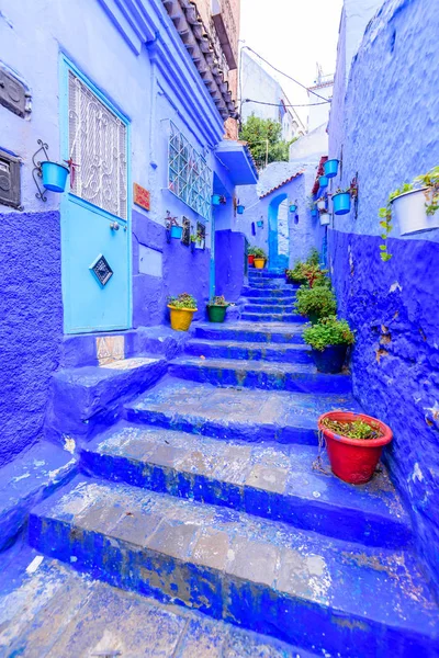 Chefchaouen Marocco Dicembre 2018 Visita Del Marocco Bella Medina Blu — Foto Stock