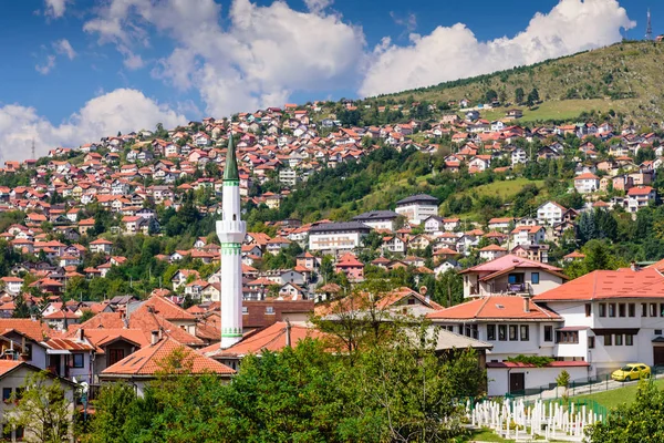 Paesaggio Urbano Sarajevo Centro Storico Bosnia Erzegovina — Foto Stock