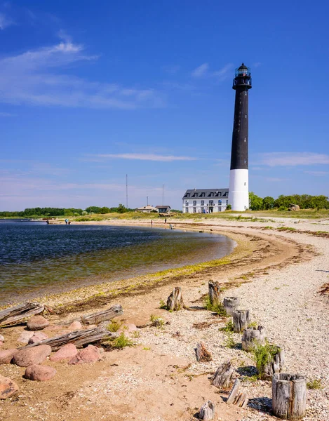 Visita Turística Isla Saaremaa Faro Srve Punto Referencia Popular Pintoresca — Foto de Stock