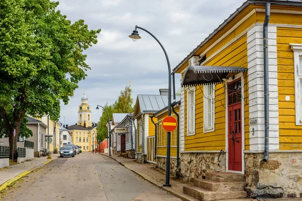 Hamina Finlandia Sierpnia 2018 Zwiedzanie Finlandii Historyczne Centrum Miasta Ratuszem — Zdjęcie stockowe