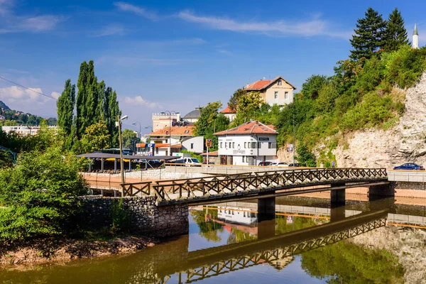 Sarajevo Bosnia Erzegovina Settembre 2018 Veduta Del Centro Storico Sarajevo — Foto Stock