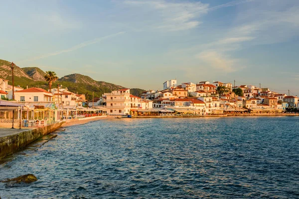 Ilha Samos Grécia Maio 2017 Vila Kokkari Uma Vila Pitoresca — Fotografia de Stock