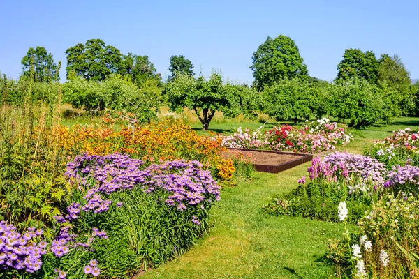 Beautiful Garden Flowers Sagadi Manor Lahemaa National Park Estonia — Stock Photo, Image