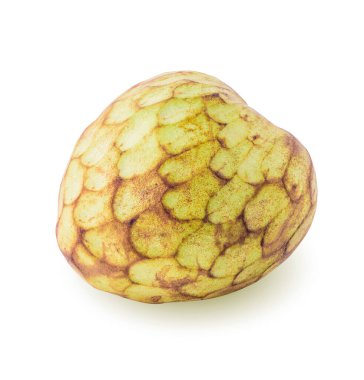 Çerimoya kırpma yolu ile beyaz arkaplanda izole edildi