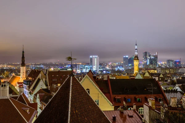 Tallinn Estland Dezember 2016 Luftaufnahme Der Altstadt Von Der Aussichtsplattform — Stockfoto