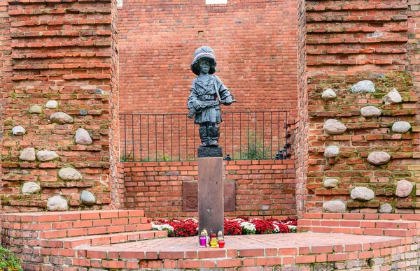 Warsaw Poland November 2016 Monument Little Insurgent Warsaw Little Rebel — Stock Photo, Image