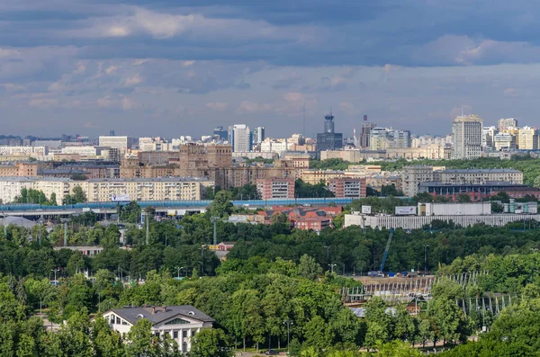 Moskau Russland Juni 2016 Luftaufnahme Von Moskau Von Der Aussichtsplattform — Stockfoto