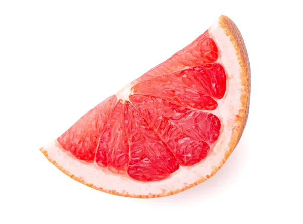 柚子片 采摘路径为白色的柚子柑橘类水果片 — 图库照片