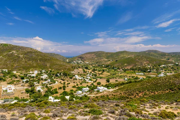 Paysage Pittoresque Île Patmos Grèce Village Kambos Est Village Traditionnel — Photo