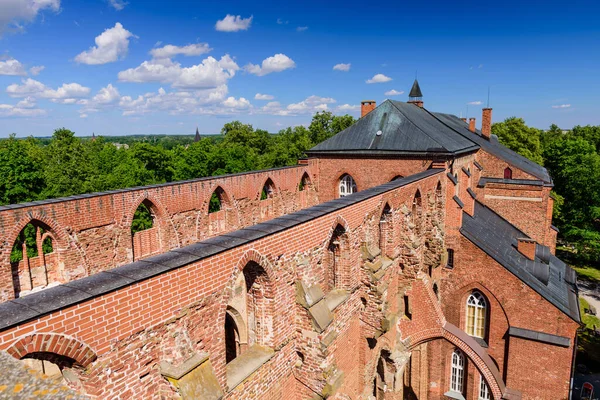 Tartu Estónia Junho 2018 Sightseeing Tartu Catedral Tartu Também Conhecida — Fotografia de Stock