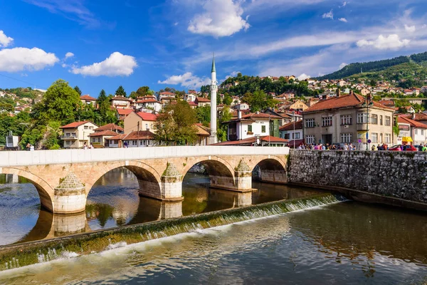 Sarajevo Bosnien Und Herzegowina September 2018 Blick Auf Das Historische — Stockfoto