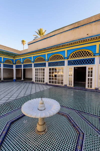 Marrakech Marocco Dicembre 2018 Visita Del Marocco Cortile Palazzo Bahia — Foto Stock