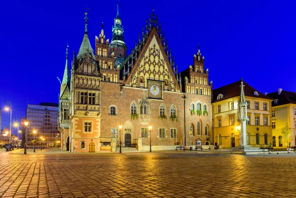 Wroclaw Poland October 2019 Sightseeing Poland Market Square Wroclaw Old — Stock Photo, Image