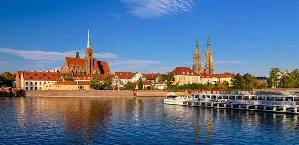 Wroclaw Polônia Outubro 2019 Sightseeing Poland Cidade Wroclaw Vista Ilha — Fotografia de Stock