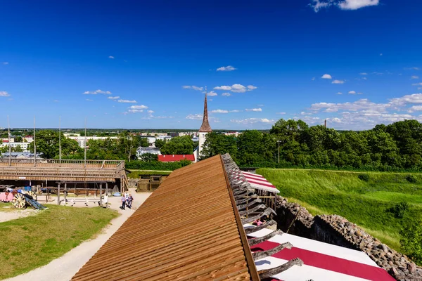 Rakvere Town Estonia Junho 2019 Sightseeing Estonia Castelo Medieval Rakvere — Fotografia de Stock