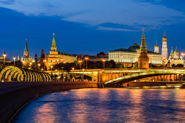 Moskwa Rosja Czerwca 2019 Zwiedzanie Moskwy Widok Kreml Moskwa Rzekę — Zdjęcie stockowe