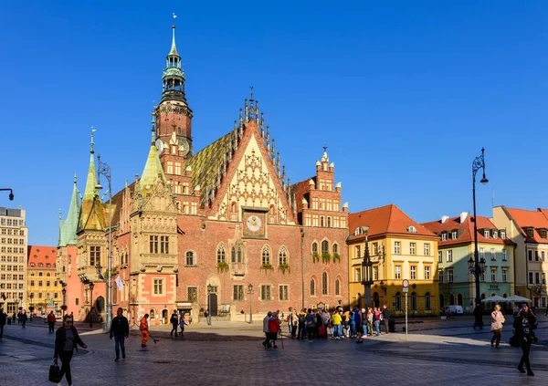 Wroclaw Poland 2019 Sightsee Wroclaw City Hall Wroclaw Monument Architecture — 스톡 사진
