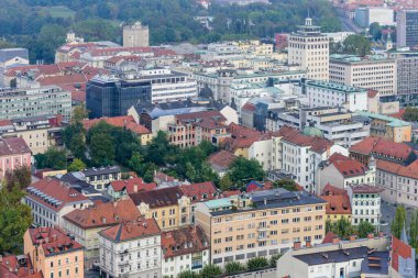 Ljubljana, Slovenya - 11 Eylül 2016: Ljubljana şehri, Slovenya.