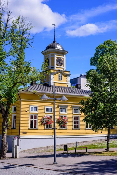 Lappeenranta Finlandia Czerwca 2018 Zwiedzanie Lappeenranta Stary Drewniany Ratusz Historycznym — Zdjęcie stockowe