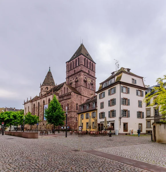 Straßburg Elsass Frankreich Mai 2019 Besichtigung Von Straßburg Thomaskirche — Stockfoto