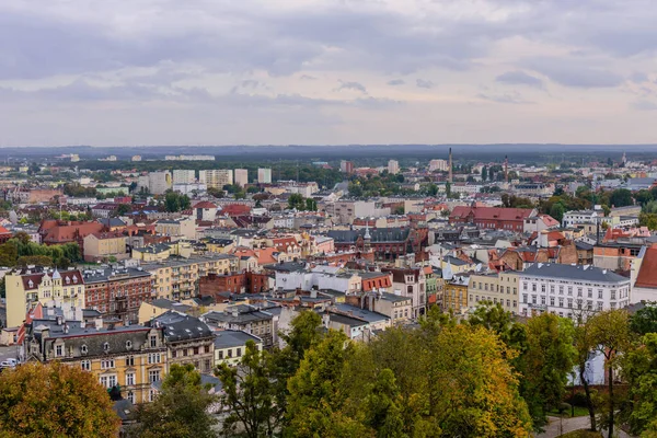 Visite Pologne Paysage Urbain Grudziadz Vue Aérienne Centre Historique — Photo