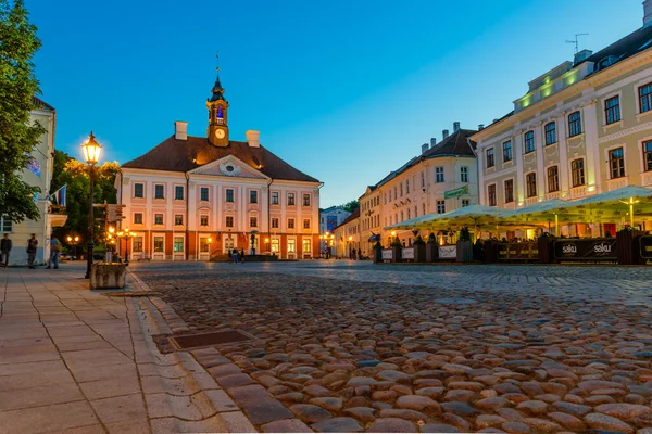 Tartu Estland Juni 2018 Besichtigung Von Tartu Rathaus Von Tartu Stockbild