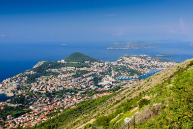 Hırvatistan 'ı gezmek. Dubrovnik ve Adriyatik denizi, Dubrovnik kasabası, Hırvatistan 'ın hava manzarası