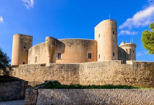 Turismo Mallorca Castillo Bellver Popular Atractivo Arquitectónico Turístico Isla Mallorca —  Fotos de Stock