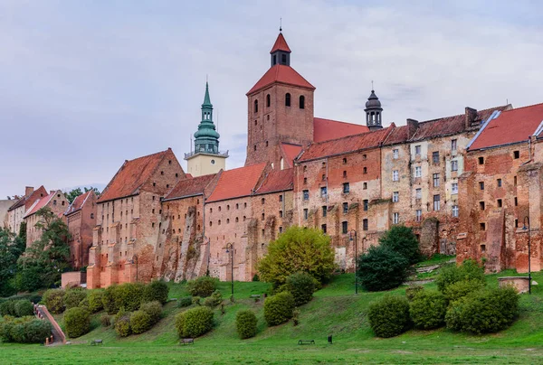 Turismo Polonia Paisaje Urbano Del Casco Antiguo Grudziadz — Foto de Stock