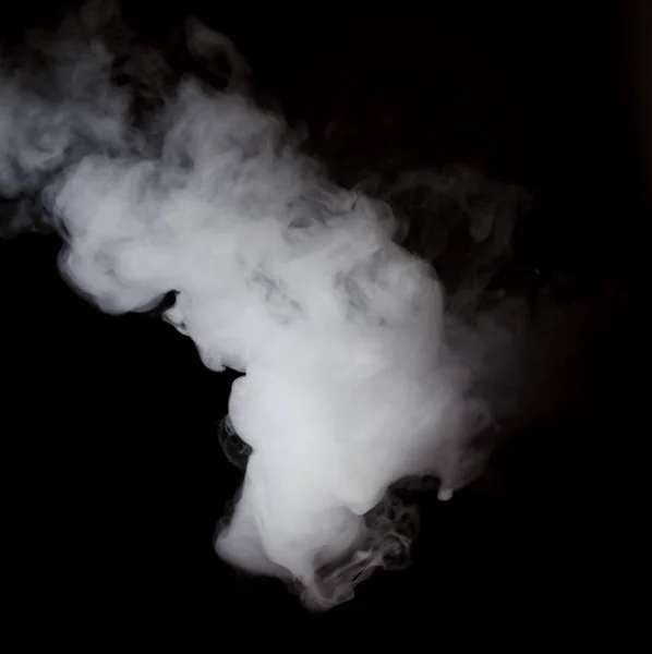 Cloud White Smoke Black Background — Stock Photo, Image