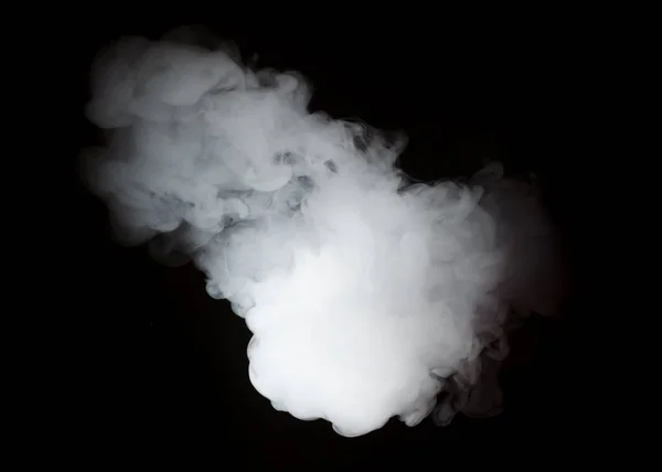 Cloud White Smoke Black Background — Stock Photo, Image