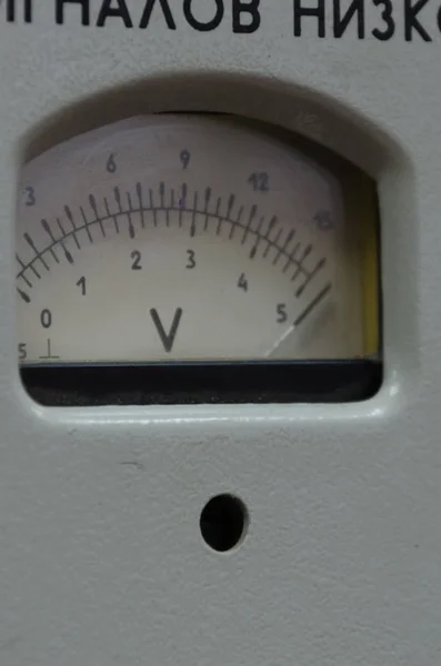 Close Van Detail Van Elektronische Oscillator Laboratoriumapparatuur Meetinstrument — Stockfoto