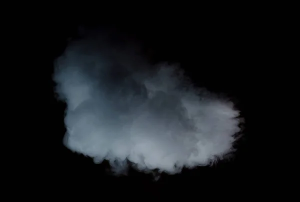 Cloud White Smoke Black Background — Stock Photo, Image